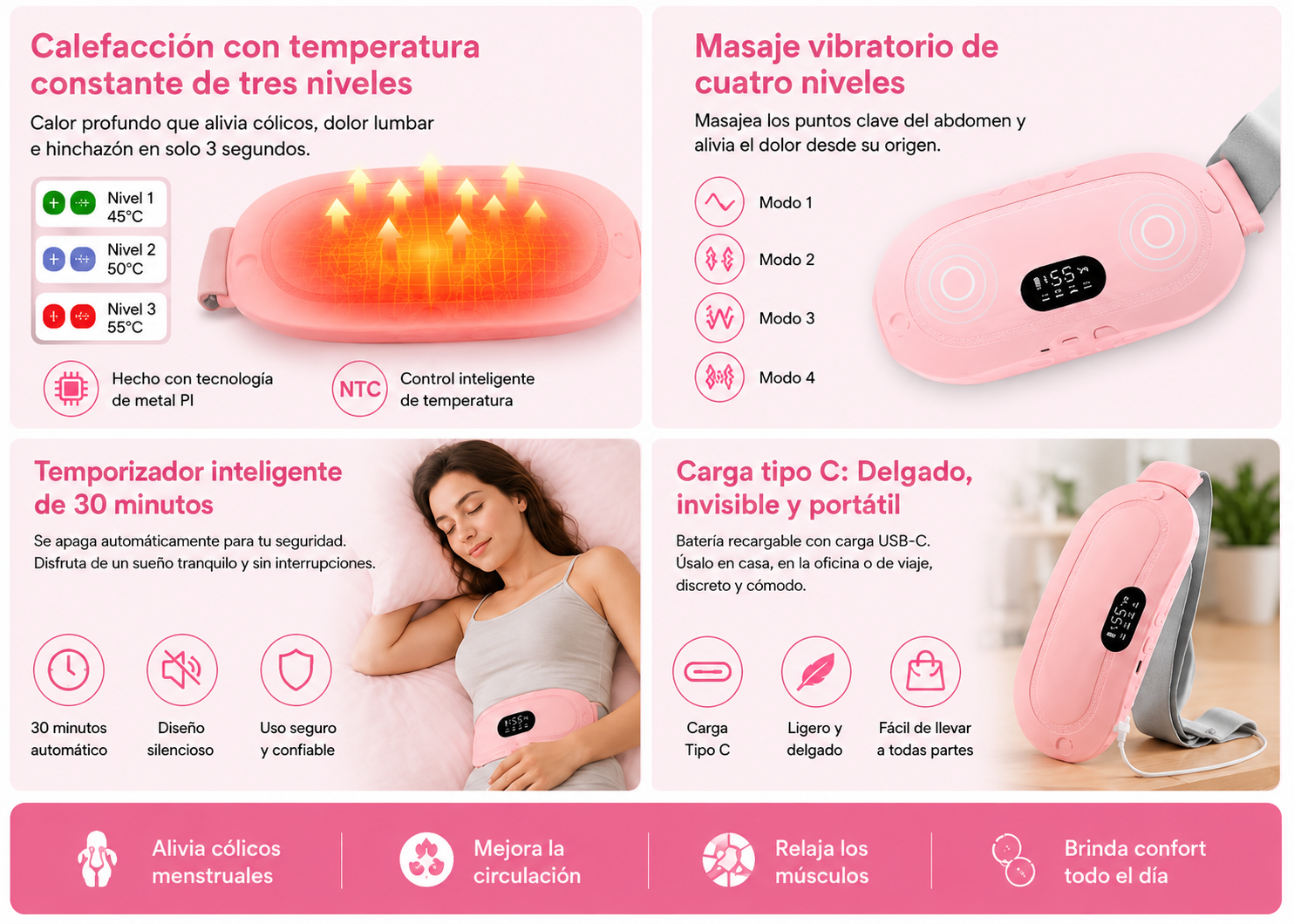 CINTURÓN TERMICO PARA COLICOS
